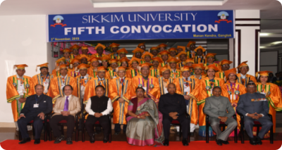   The 5th Convocation of Sikkim University held on 3rd November 2019